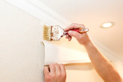 Pose de papier peint à Vidouze — revêtements muraux et toiles de verre